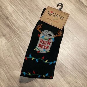 Le Gale Mens Christmas Socks EUC 